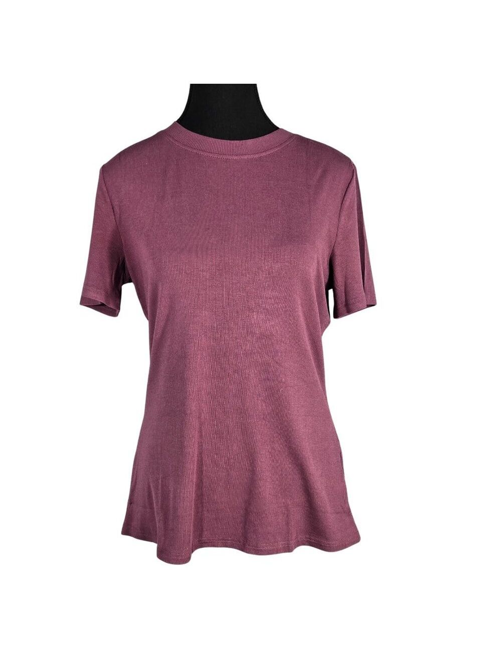 NWT | DB Moon Dusty Purple Ribbed T-Shirt | Quiet Luxury | XL